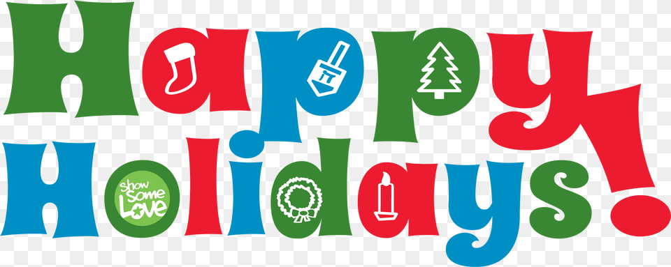 Christmas Happy Holidays Transparent All Happy Holidays Colorful, Text, Dynamite, Weapon, Logo Png