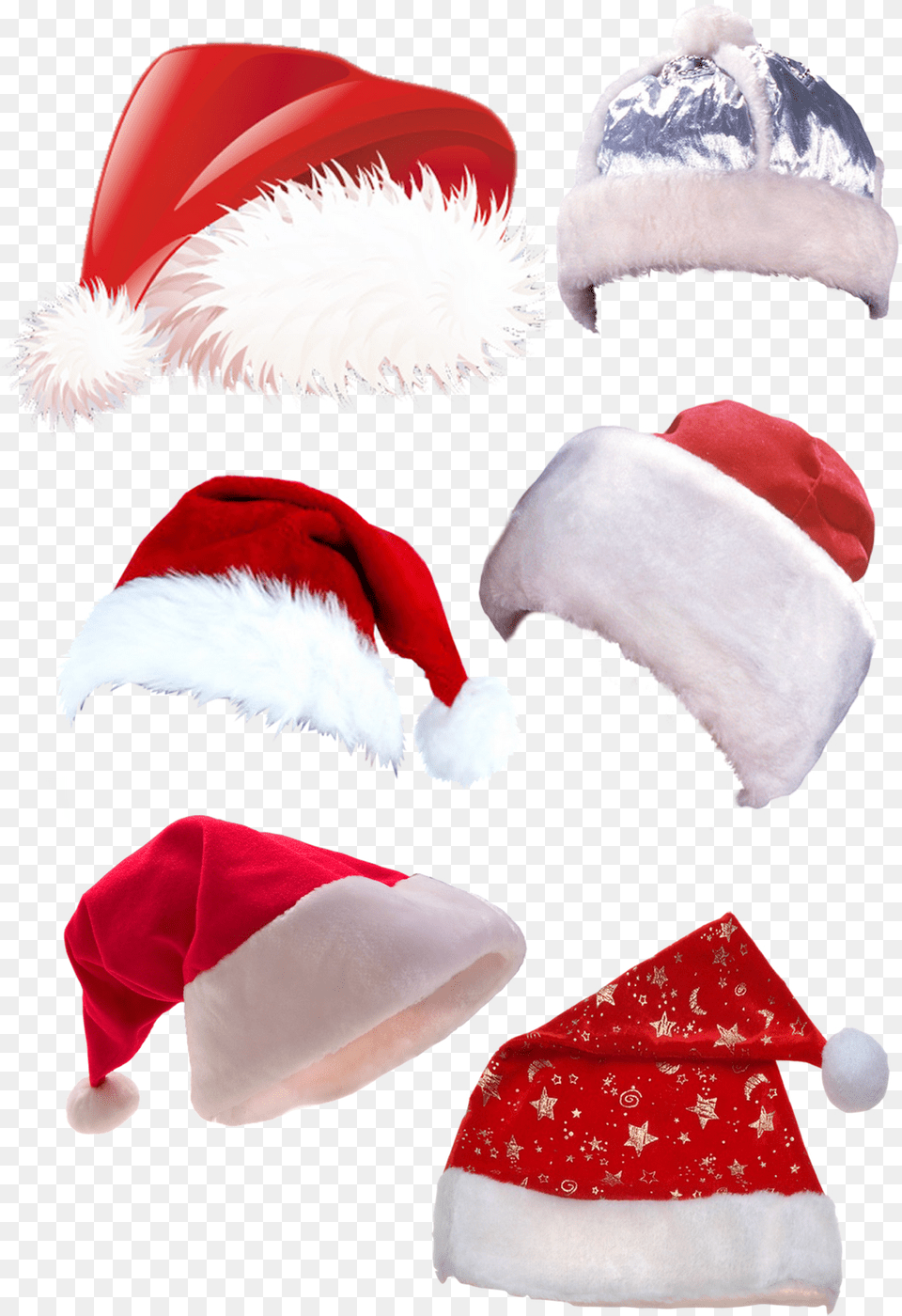 Christmas Hat, Cap, Clothing, Baby, Person Png Image