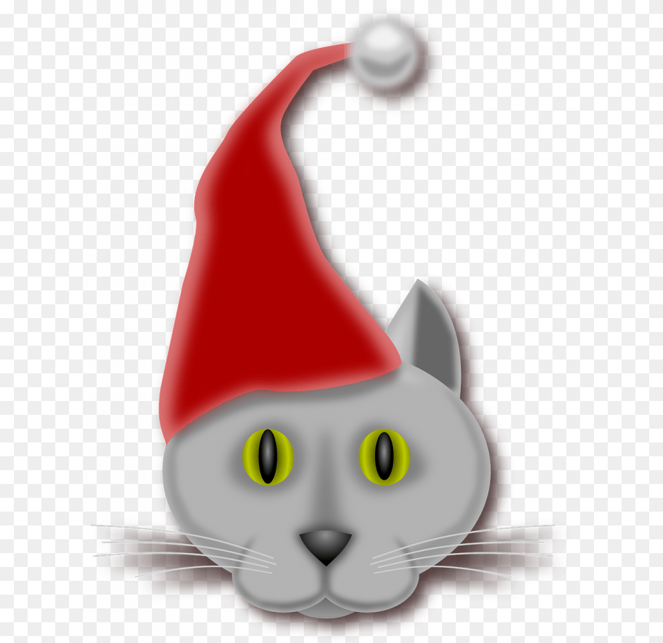 Christmas Hat Elf Christmas Hat Gold Santa Gato, Clothing, Animal, Cat, Mammal Png