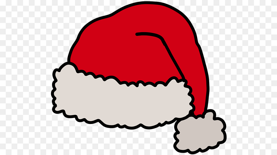 Christmas Hat Santa On Pixabay Clip Art, Dish, Food, Meal, Body Part Free Png Download