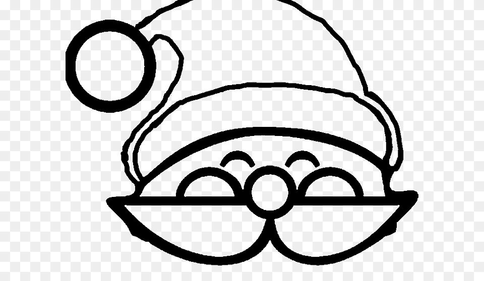 Christmas Hats Coloring Pages, Stencil, Clothing, Hat Free Png Download