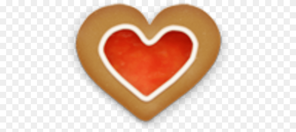 Christmas Heart Cookie, Food, Ketchup, Sweets Free Png Download