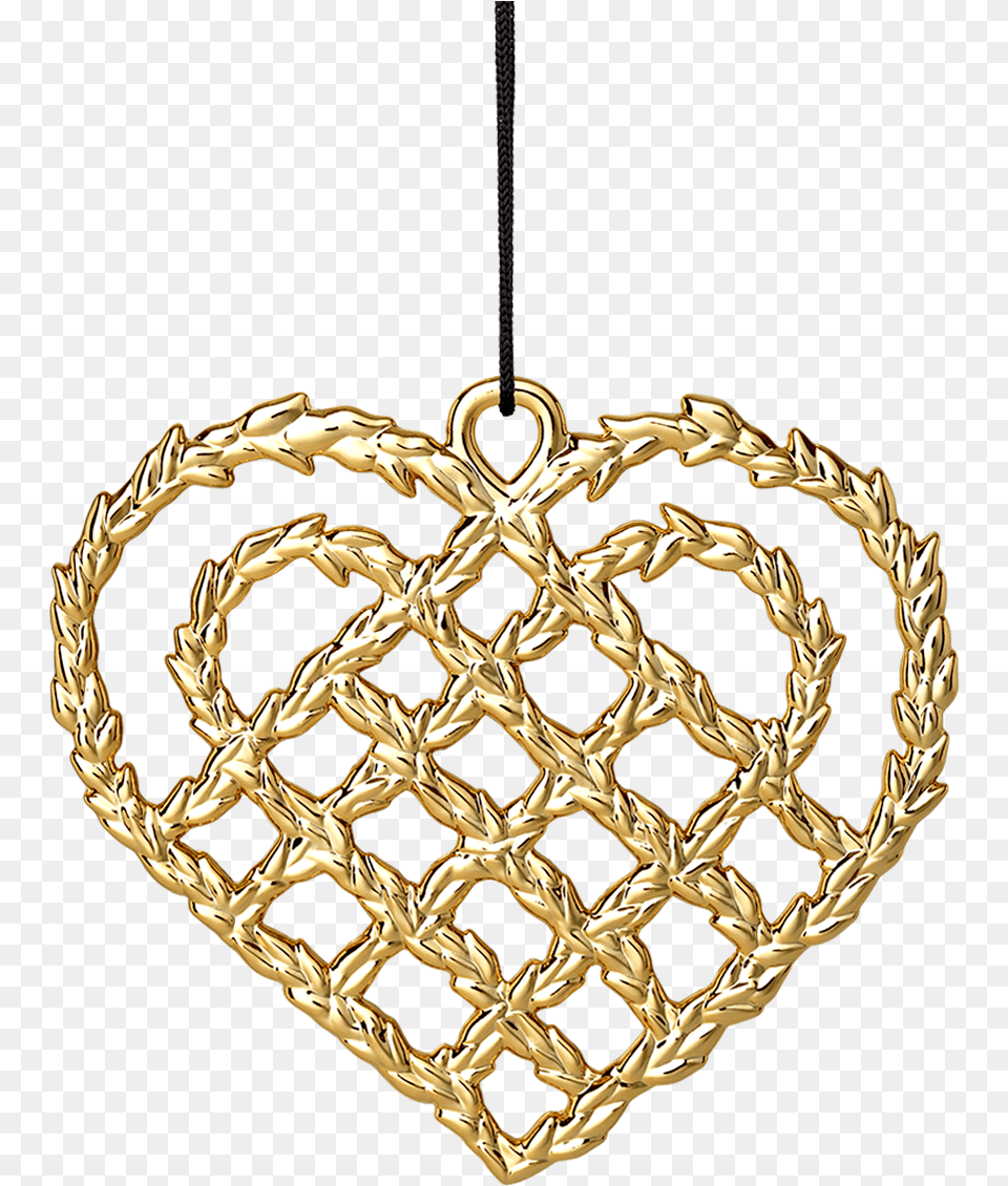 Christmas Heart H10 8 Gold Plated Karen Blixen Karen Blixen Julepynt, Accessories, Jewelry, Necklace, Chandelier Free Transparent Png