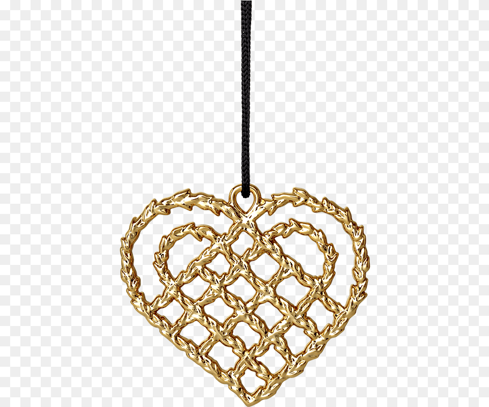 Christmas Heart H7 Gold Plated Karen Blixen Karen Blixen Julepynt Guld, Accessories, Chandelier, Jewelry, Lamp Free Transparent Png