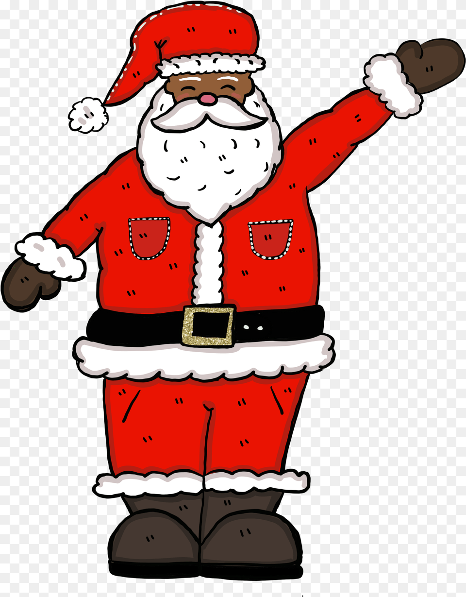 Christmas Holiday Happy Man Drawing Clipart African American Santa Claus, Baby, Person, Face, Head Free Transparent Png