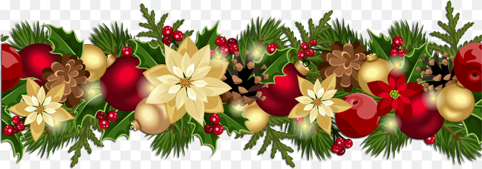 Christmas Holly Border, Art, Floral Design, Graphics, Pattern Free Png Download