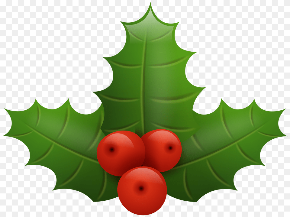 Christmas Holly Clip Art, Food, Fruit, Leaf, Plant Free Transparent Png