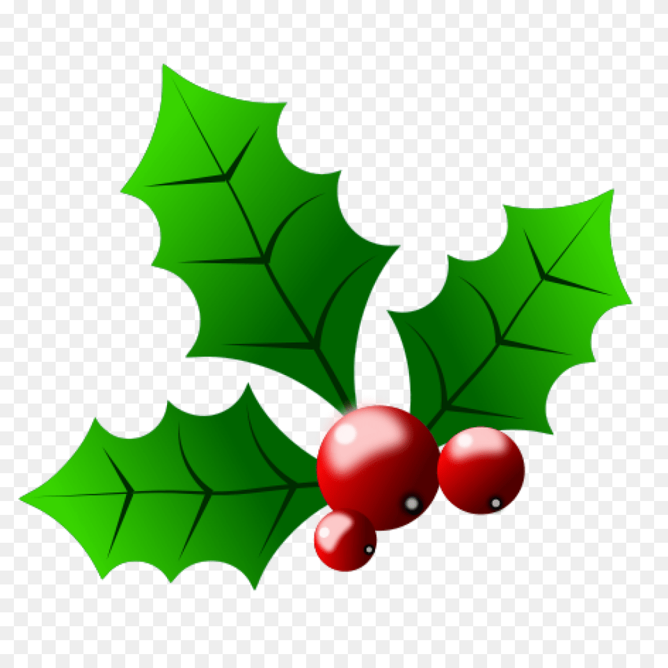 Christmas Holly Image Black And White Library Techflourish, Leaf, Plant, Food, Fruit Free Transparent Png