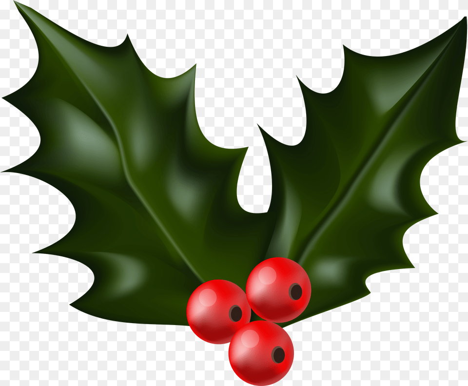 Christmas Holly Mistletoe Christmas Holly, Leaf, Plant, Food, Fruit Free Png Download