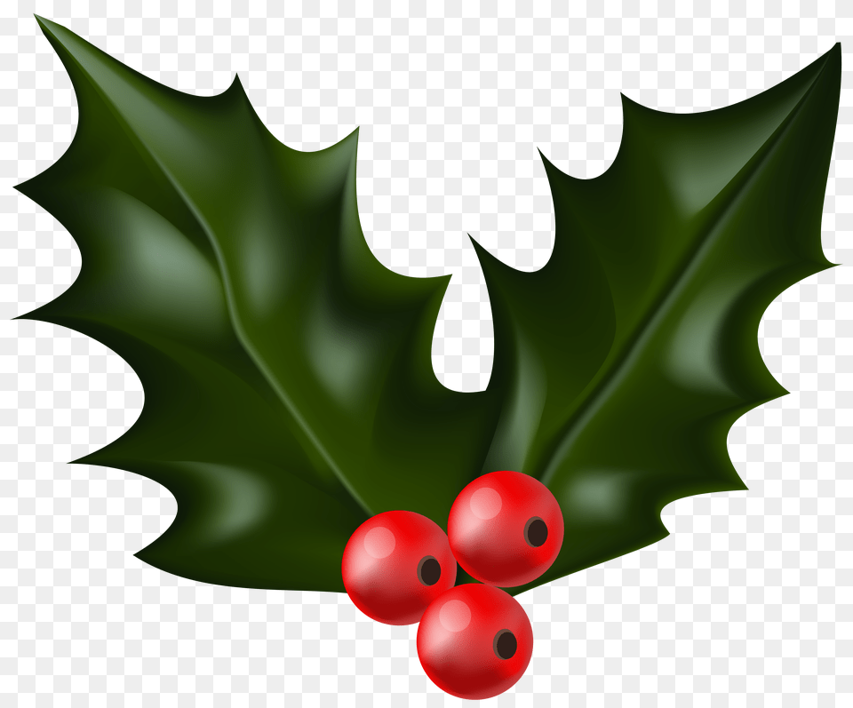 Christmas Holly Mistletoe Clip, Leaf, Plant, Food, Fruit Png Image