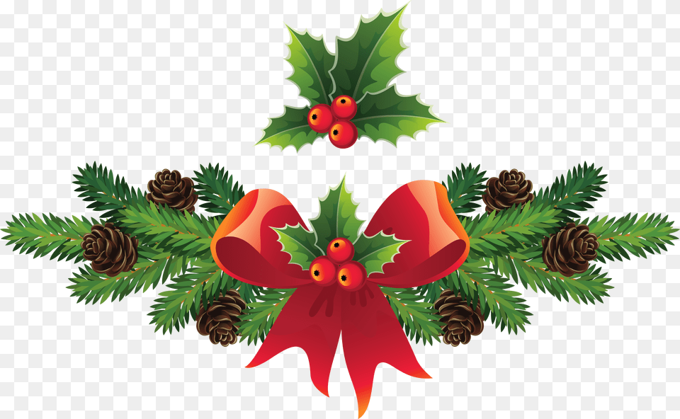 Christmas Holly Mistletoe Clip Art Afrikaans Christmas Messages, Conifer, Leaf, Plant, Tree Free Png Download