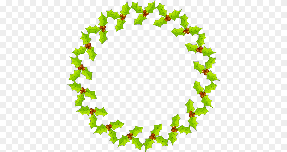 Christmas Holly Wreath Clip Art Clip Art, Accessories, Leaf, Pattern, Plant Free Png