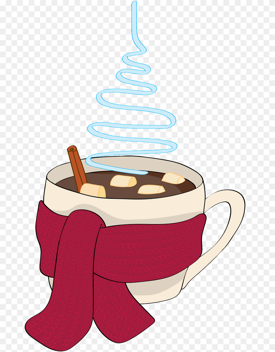 Christmas Hot Drink, Cup, Beverage, Chocolate, Coffee Png Image