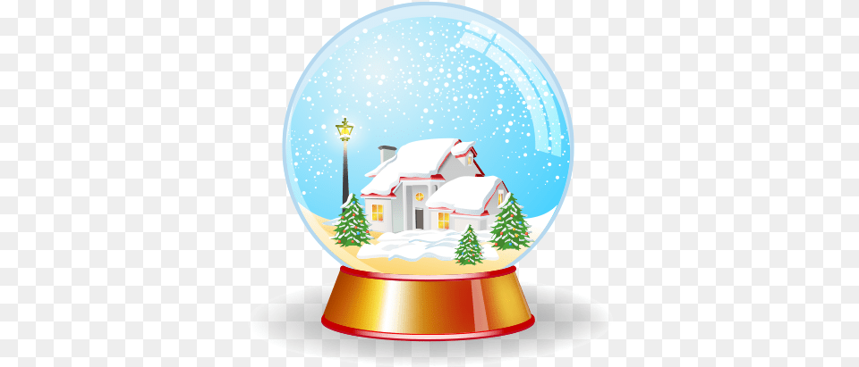 Christmas House In Magic Crystal Globe Vector Illustrations Illustration, Tree, Plant, Photography, Food Png