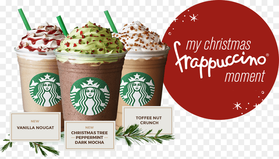 Christmas In A Cup Holiday Themed Drinks You Should Try Vanilla Nougat Latte Starbucks, Beverage, Milk, Juice, Ice Cream Png