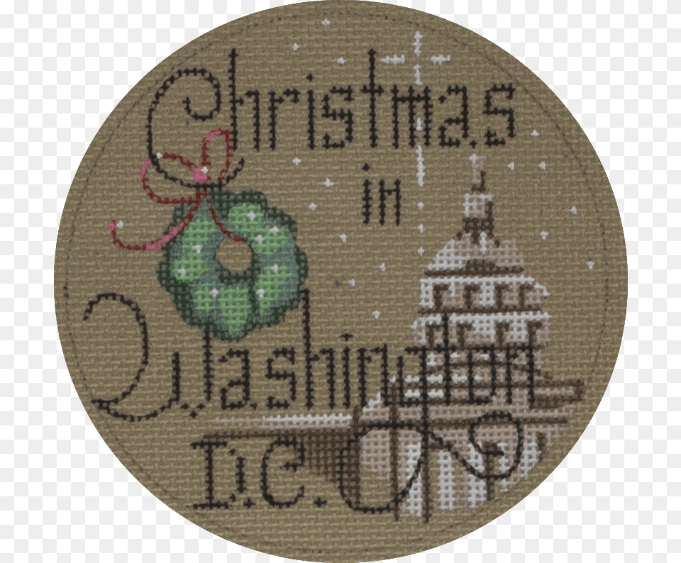 Christmas In Washington Dc Cross Stitch, Embroidery, Pattern Free Png Download