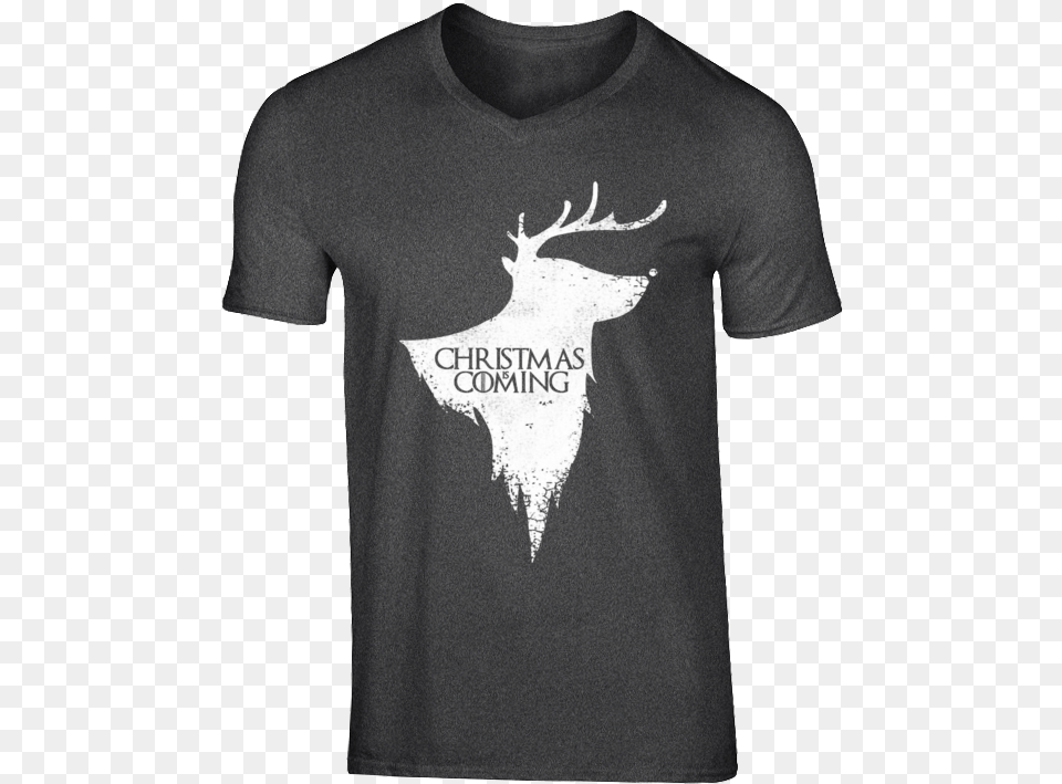 Christmas Is Coming Game Of Thrones Reindeer Winter, T-shirt, Clothing, Adult, Person Free Png Download