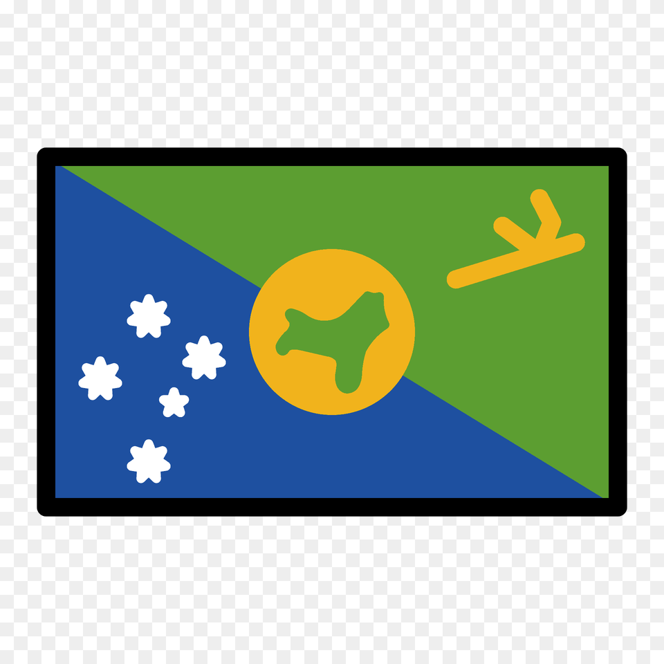 Christmas Island Flag Emoji Clipart, Blackboard, Outdoors Png