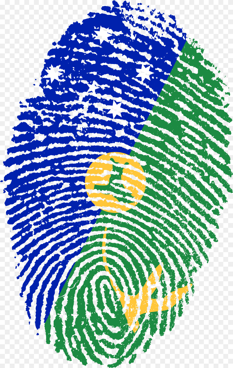 Christmas Island Flag Fingerprint Bandeira Do Brasil, Animal, Bird Png