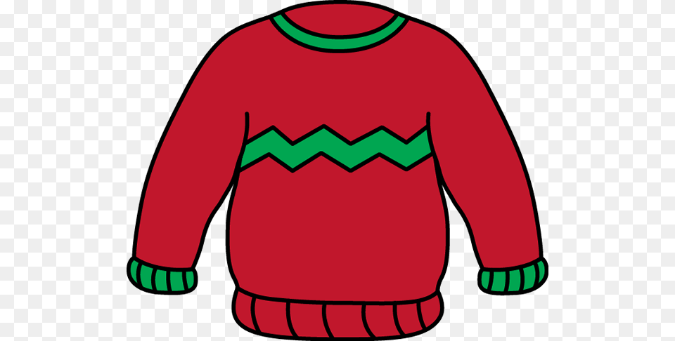 Christmas Jumper Clip Art, Clothing, Knitwear, Sweater, Sweatshirt Free Png Download