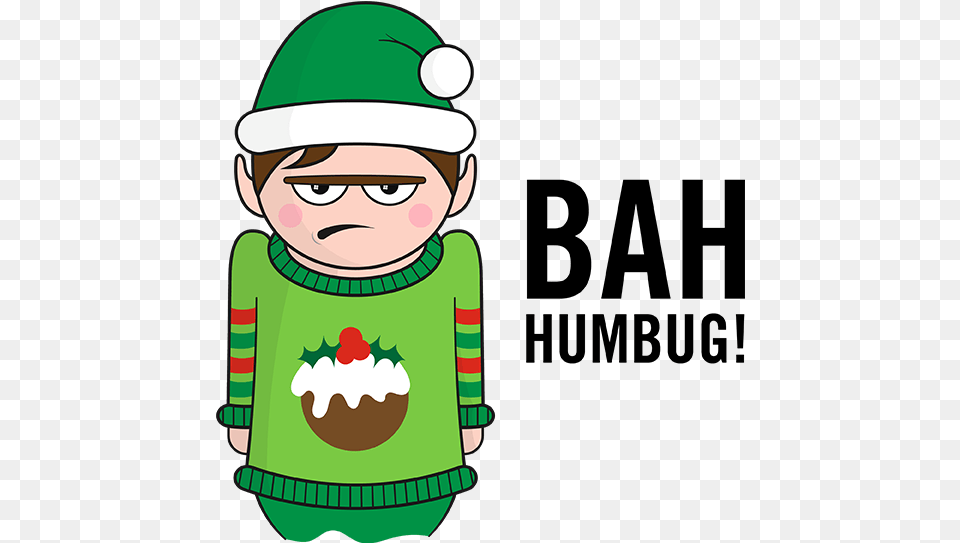 Christmas Jumper Day Cartoon, Elf, Baby, Person, Face Png Image