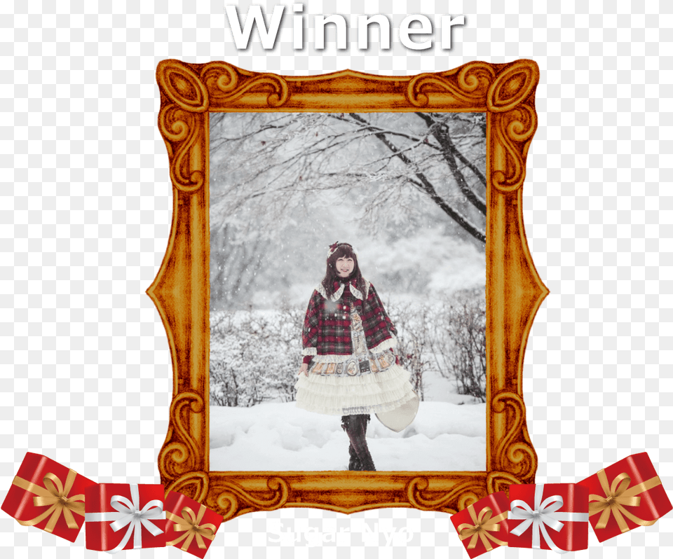 Christmas Kekka 01 En Picture Frame, Adult, Person, Woman, Female Free Png