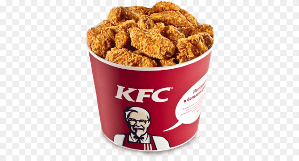 Christmas Kfc Chicken Wings Bucket Price, Food, Fried Chicken, Person, Nuggets Png