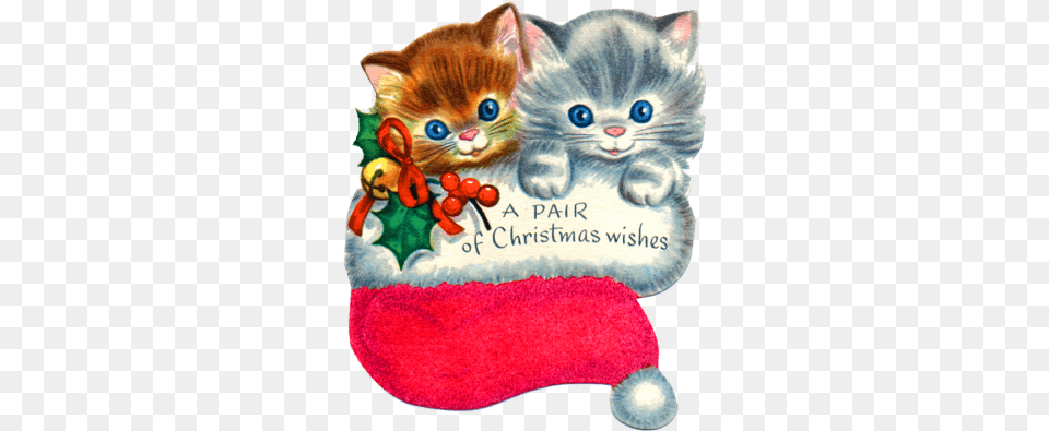 Christmas Kitten Selecting Christmas Day, Animal, Mammal, Pet, Cat Png Image