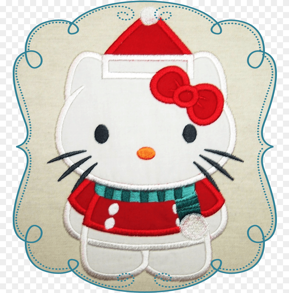 Christmas Kitty Embroidery, Applique, Pattern, Outdoors, Nature Free Transparent Png