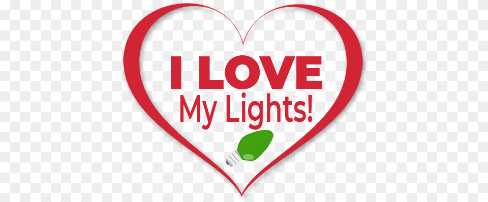 Christmas Light Installations Winnipeg I Love My Lights Love My Lights, Heart Free Png Download