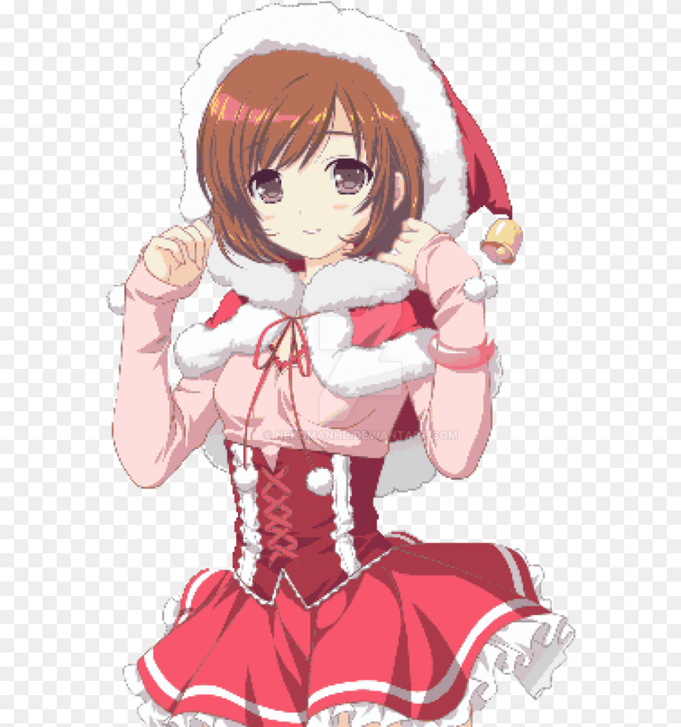 Christmas Light Yagami Lamperouge Manga Anime Girl Santa Claus, Book, Comics, Publication, Baby Png Image