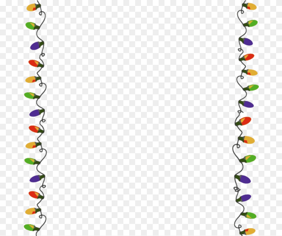 Christmas Lights Border Christmas Lights Border, Paper Free Png Download