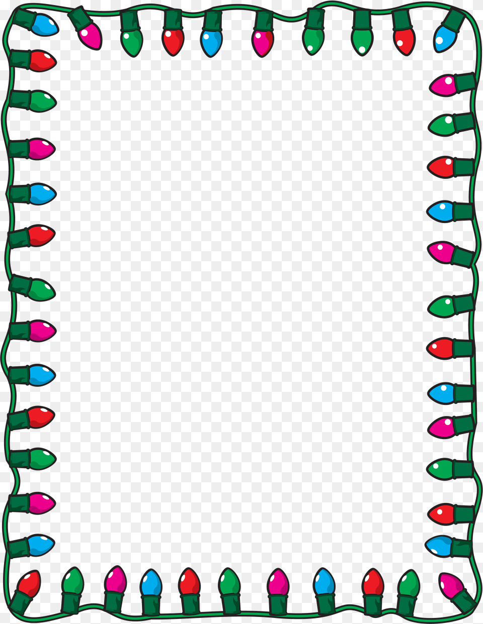 Christmas Lights Clip Art Christmas Paper Border, Cosmetics, Lipstick, Accessories, Glasses Png Image