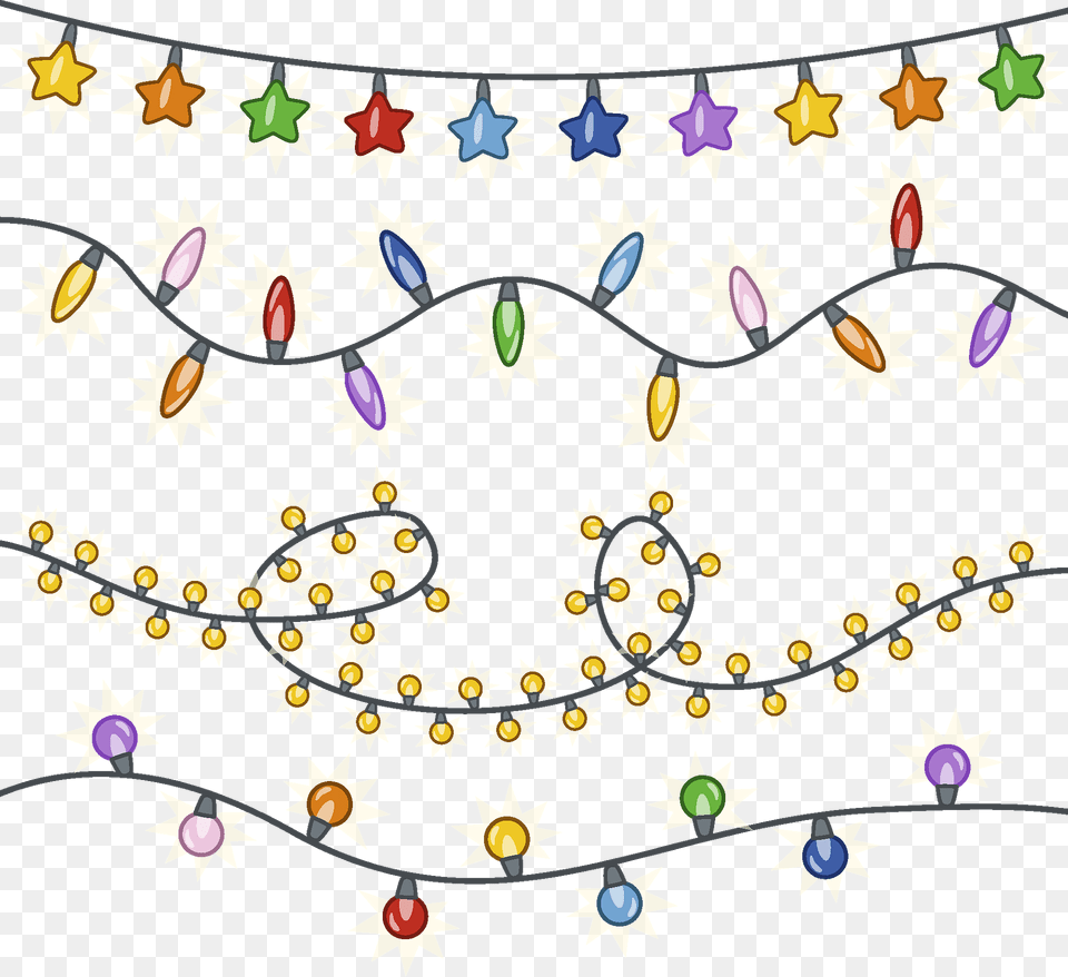 Christmas Lights Clipart, Pattern, Art, Floral Design, Graphics Png