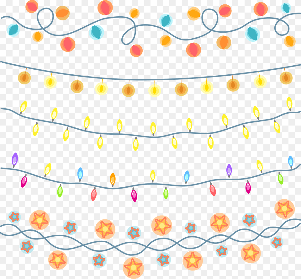 Christmas Lights Clipart, Paper, Pattern, Blackboard, Confetti Png Image