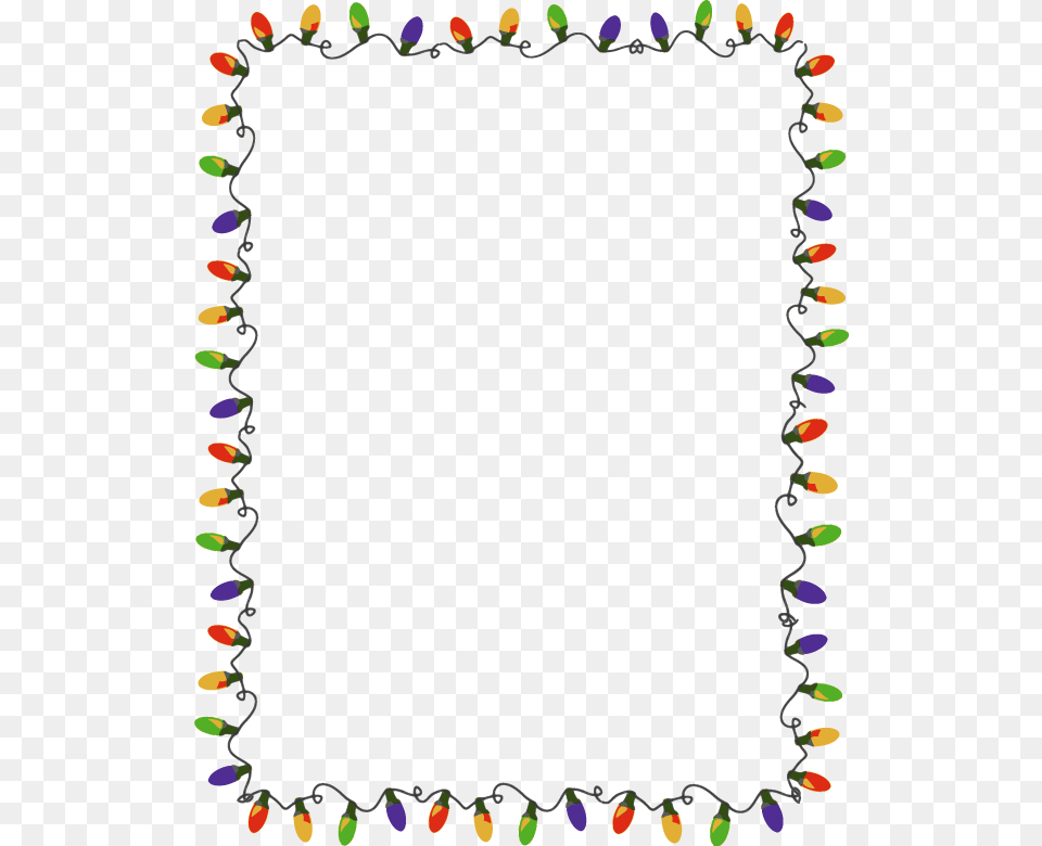 Christmas Lights Clipart Border Christmas Light Border, Plant, Paper Free Png Download