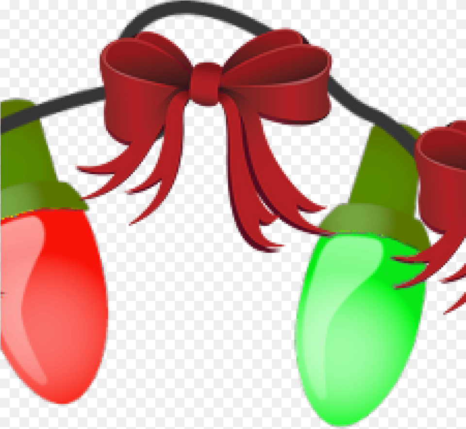 Christmas Lights Clipart Garland Border Clip Art Borders Wreath Bow Clip Art, Light, Person, Food, Produce Free Png Download