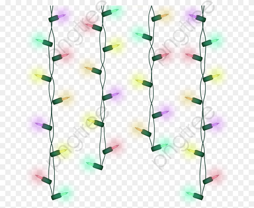 Christmas Lights Clipart Hanging Art Full Vertical, Lighting, Light Free Png Download