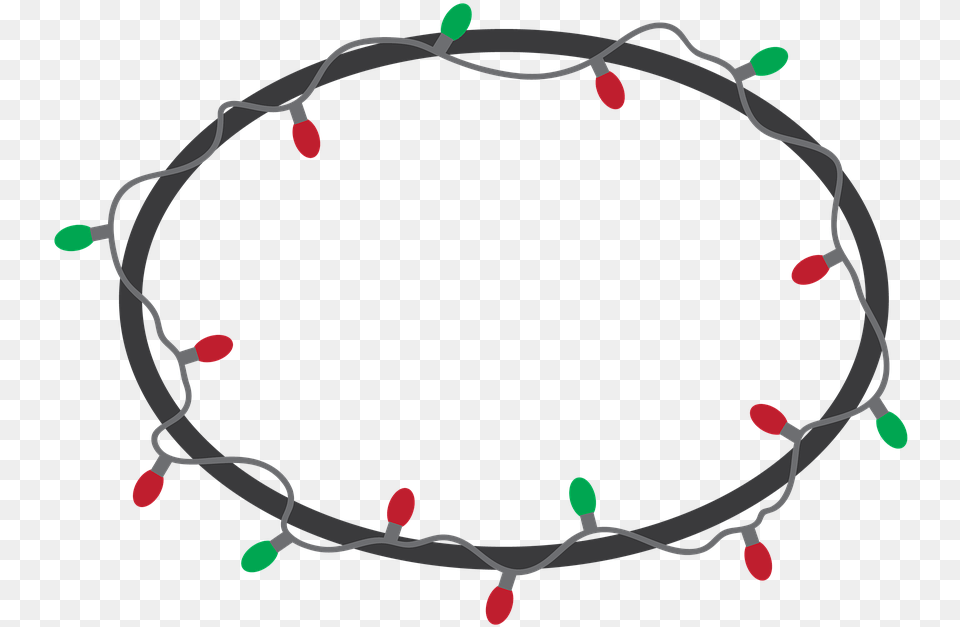 Christmas Lights Frame Christmas Light Frame Marco Luces Navidenas, Oval, Accessories, Bag, Handbag Png