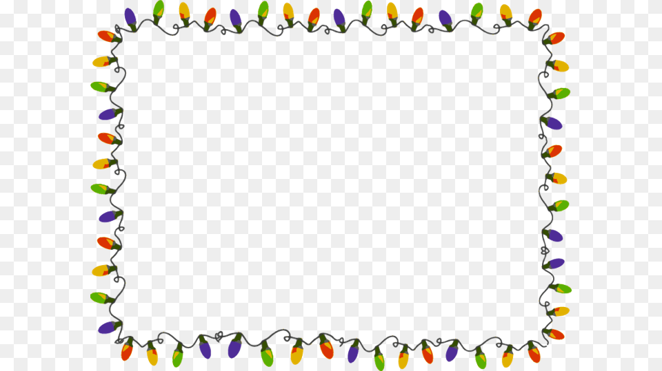 Christmas Lights Frame Image, Paper, Plant Free Transparent Png