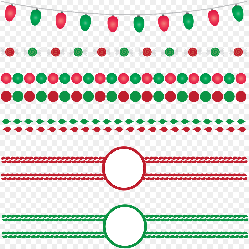 Christmas Line Border, Pattern Png Image