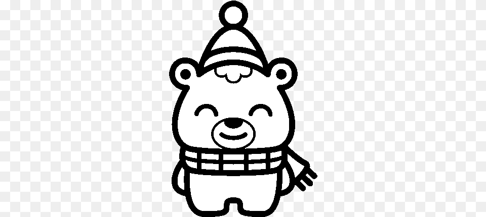 Christmas Little Bear Coloring, Stencil, Baby, Person, Face Png