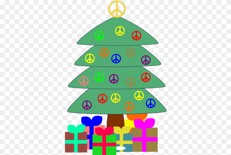 Christmas Logos Download Christmas Tree Cartoon With Presents, Symbol Free Png