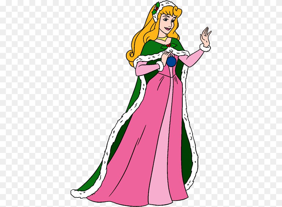 Christmas Love Clipart Image Download Medieval Queen Disney Princess Aurora Christmas, Fashion, Clothing, Dress, Person Free Transparent Png