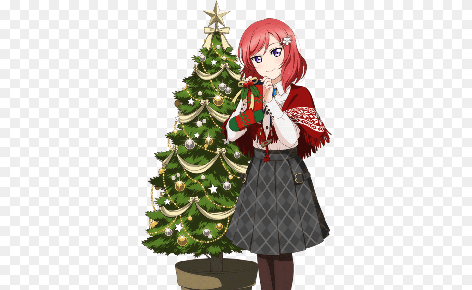 Christmas Maki Nishikino Icon Image Love Live Christmas Render, Adult, Person, Female, Woman Free Png Download