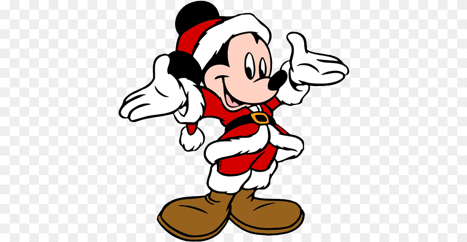 Christmas Mickey Mouse Ears Clipart Transparent Christmas Mickey Clipart, Baby, Cartoon, Person, Face Free Png