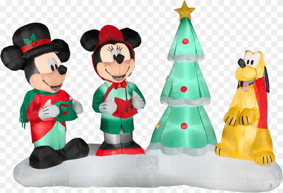 Christmas Mickey Mouse Transparent File Real Mickey Mouse Inflatable Christmas, Figurine, Hat, Clothing, Baby Free Png