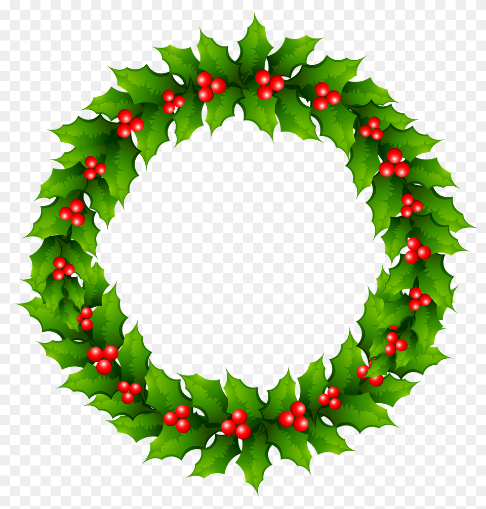 Christmas Mistletoe Wreath Clipart Gallery Free Png