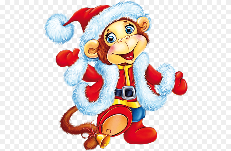 Christmas Monkey Clipart Christmas Monkey Clipart, Baby, Person, Face, Head Free Png Download