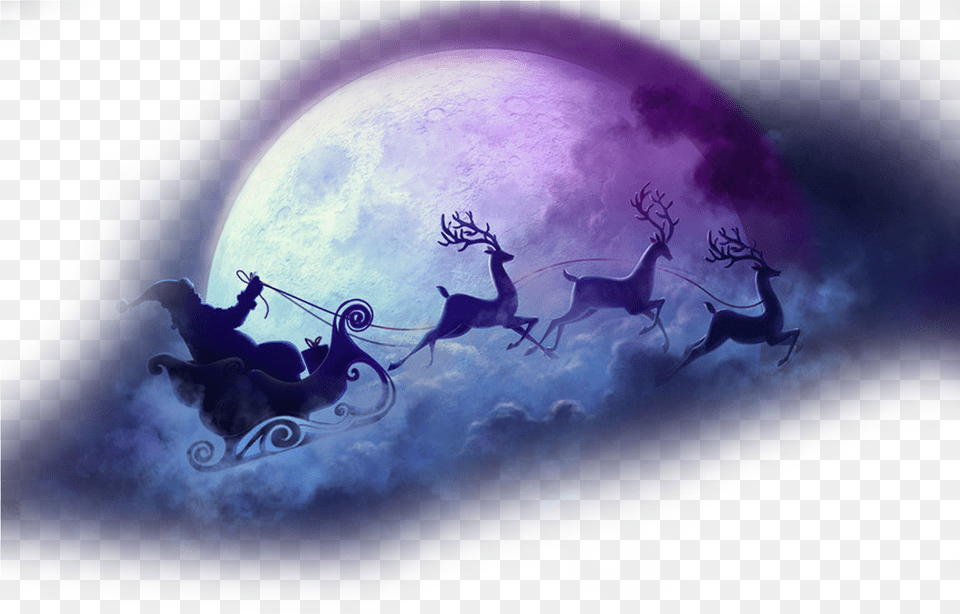 Christmas Moon Moon Christmas, Animal, Wildlife, Mammal, Deer Png
